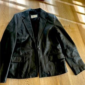 Fairweather leather blazer size medium